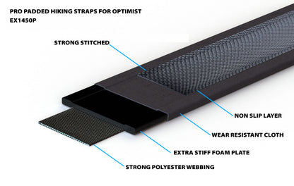 Optimist padded hiking straps PRO